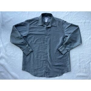 Versace Classic Gray‎ Solid Button Up Dress Shirt size 46/18